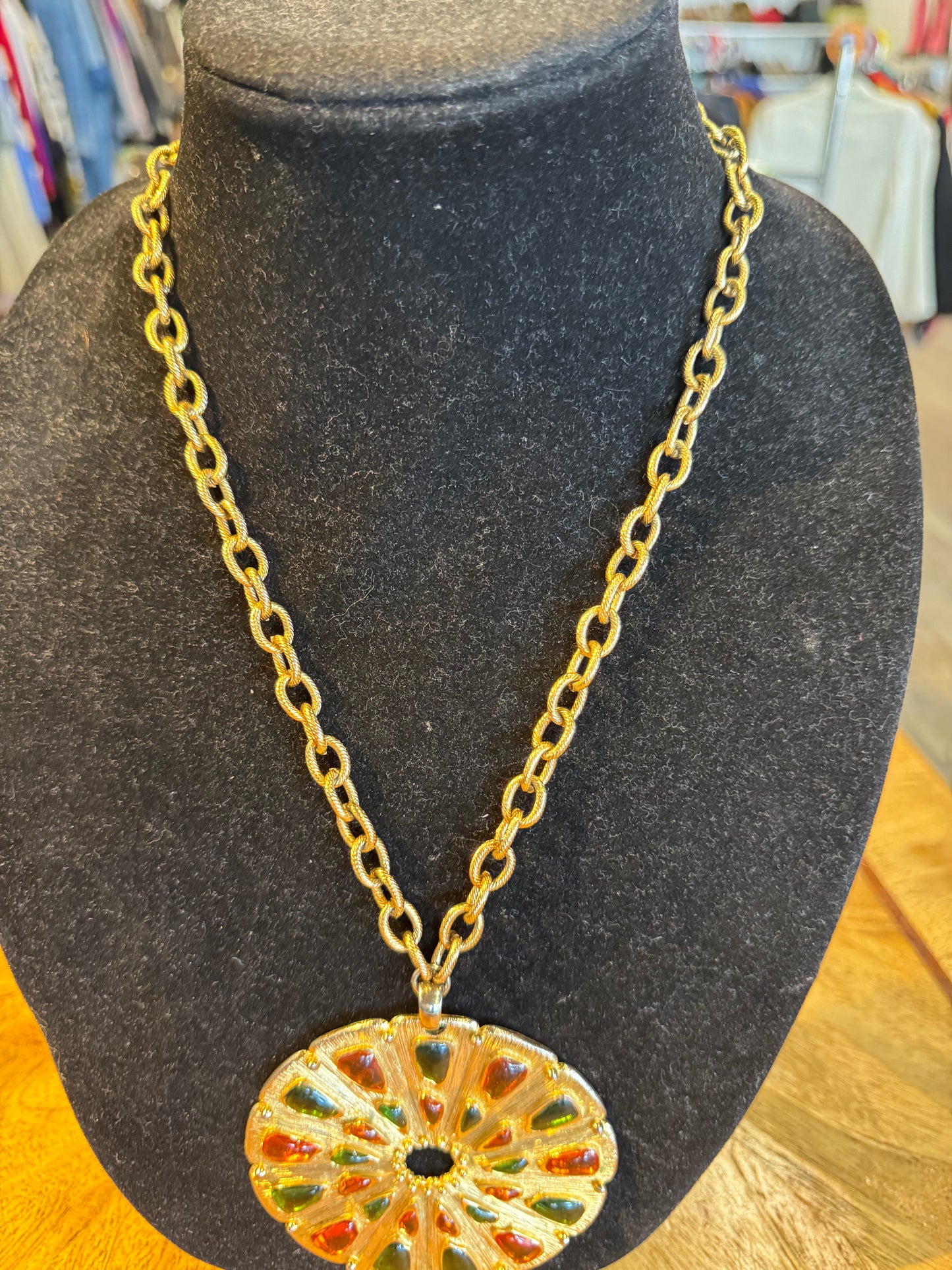 Vintage Trifari Pendant and Necklace