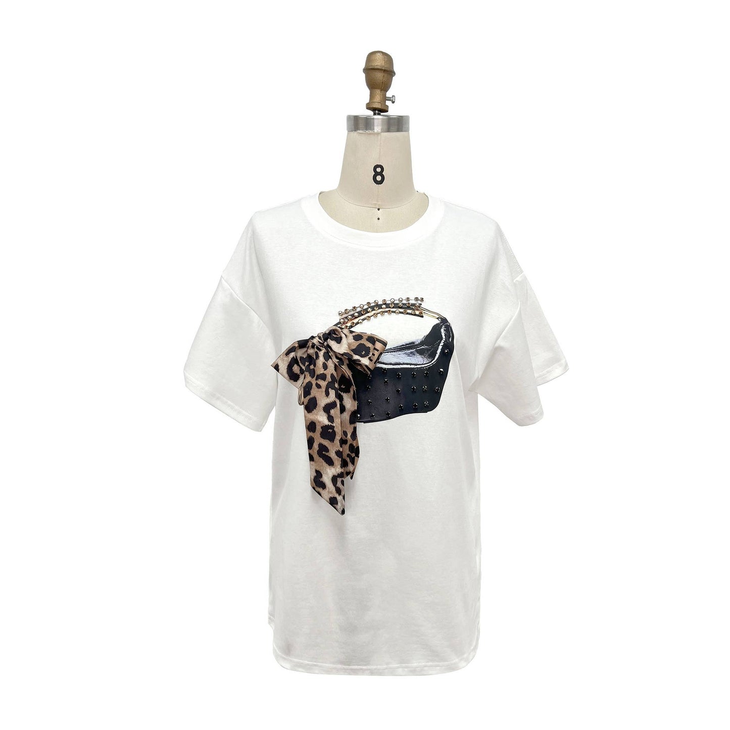 3D Graphic with Bowknot Tees