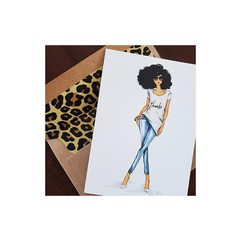 Thanks Tee Greeting Card