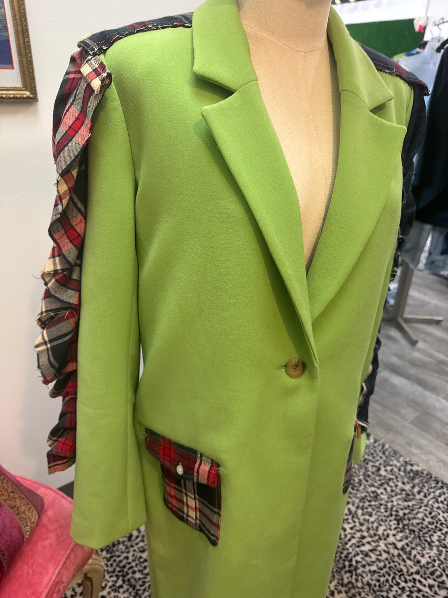 Reimagined Trench Coat with Denim