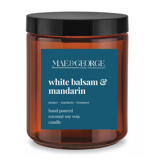 Amber Collection Candles |  White Balsam & Mandarin Candle