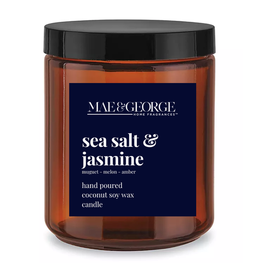 Amber Collection Candles | Sea Salt & Jasmine Candle