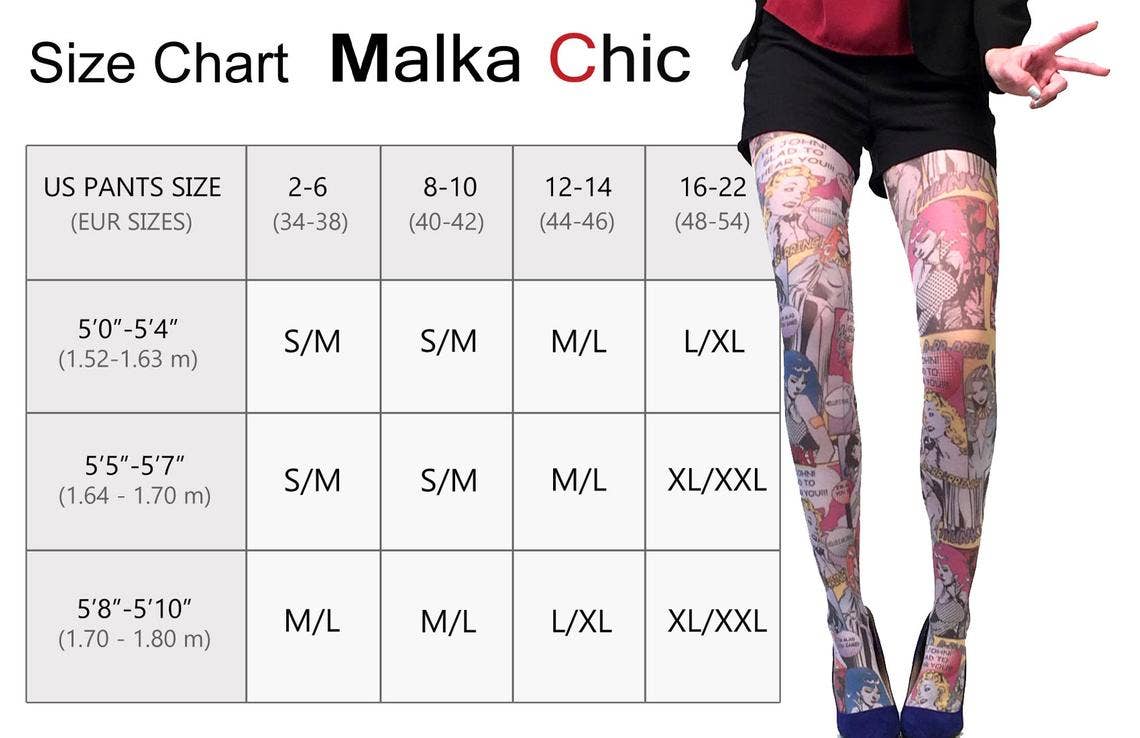 White Floral Tights For Women