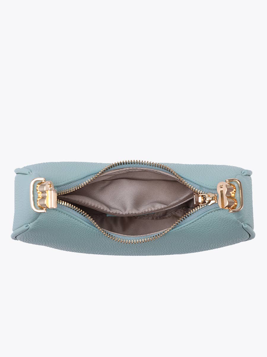 Half-Moon Crossbody w/ Convertible Snap