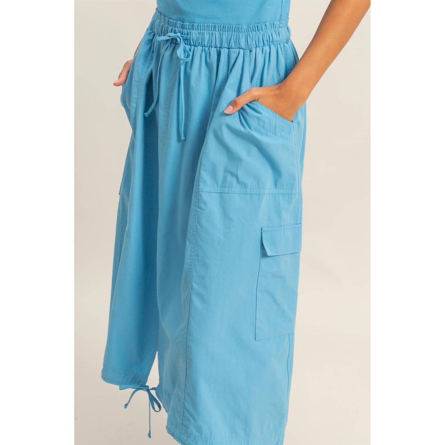 Sleeveless Cargo Midi Dress