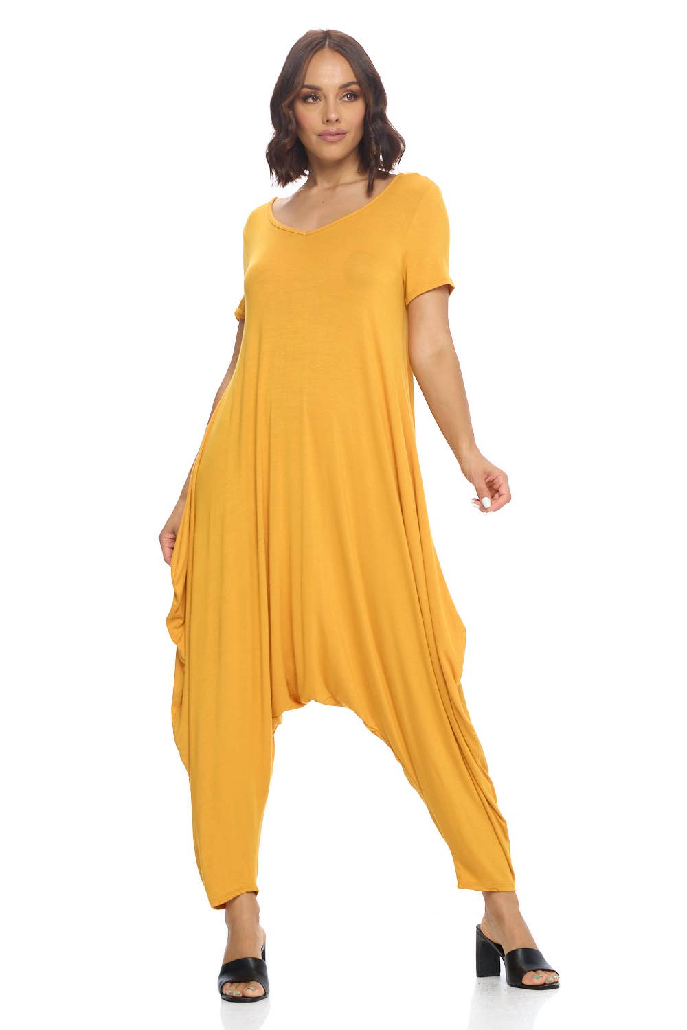 Solid Harem Jumpsuit