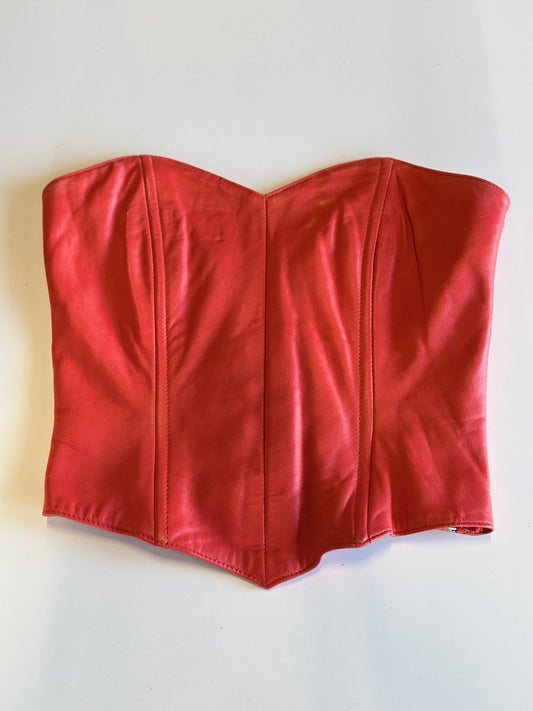 Vintage Leather Bustier