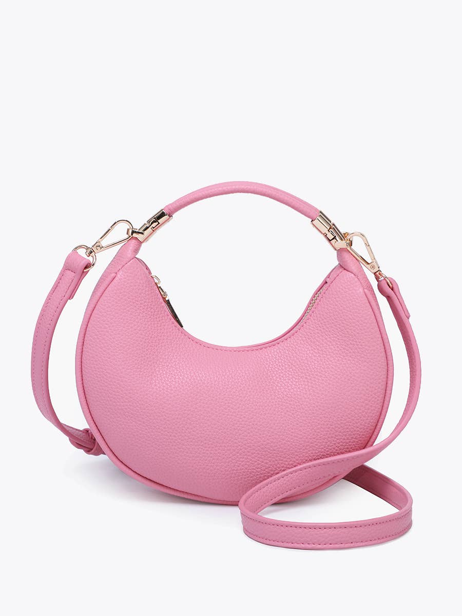 Half-Moon Crossbody w/ Convertible Snap