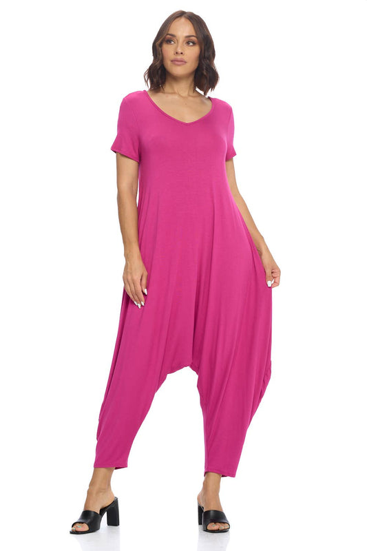 Solid Harem Jumpsuit