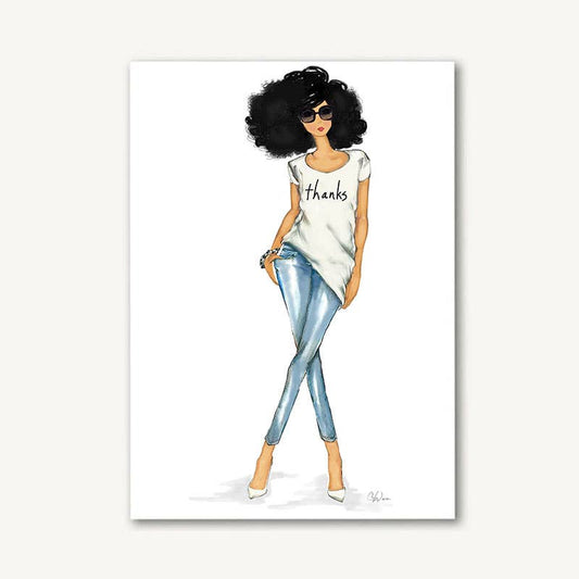 Thanks Tee Greeting Card
