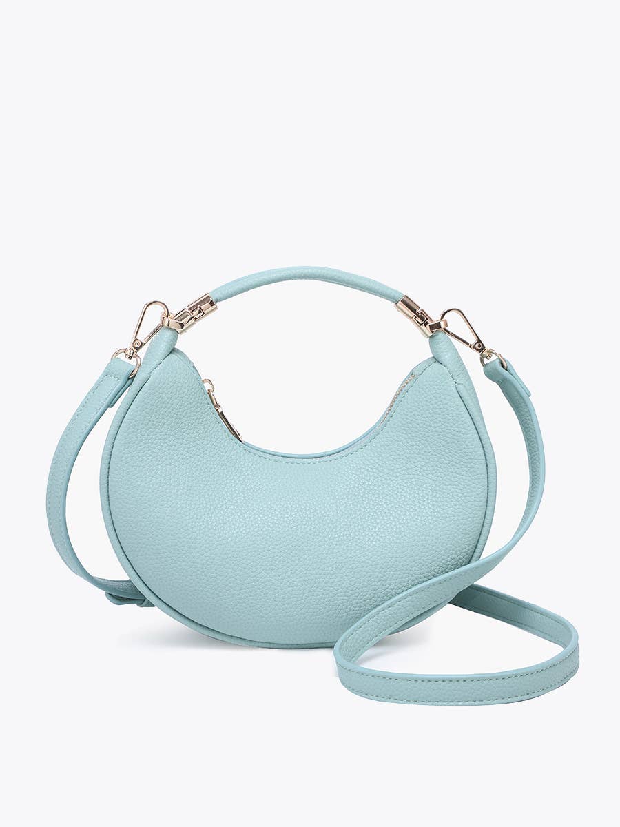 Half-Moon Crossbody w/ Convertible Snap