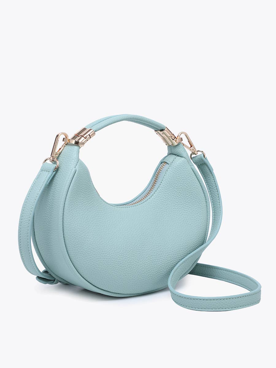 Half-Moon Crossbody w/ Convertible Snap